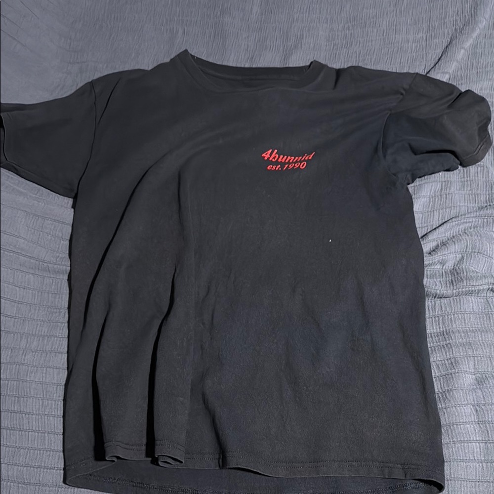 Black Short Sleeve Tee with Crew Neck